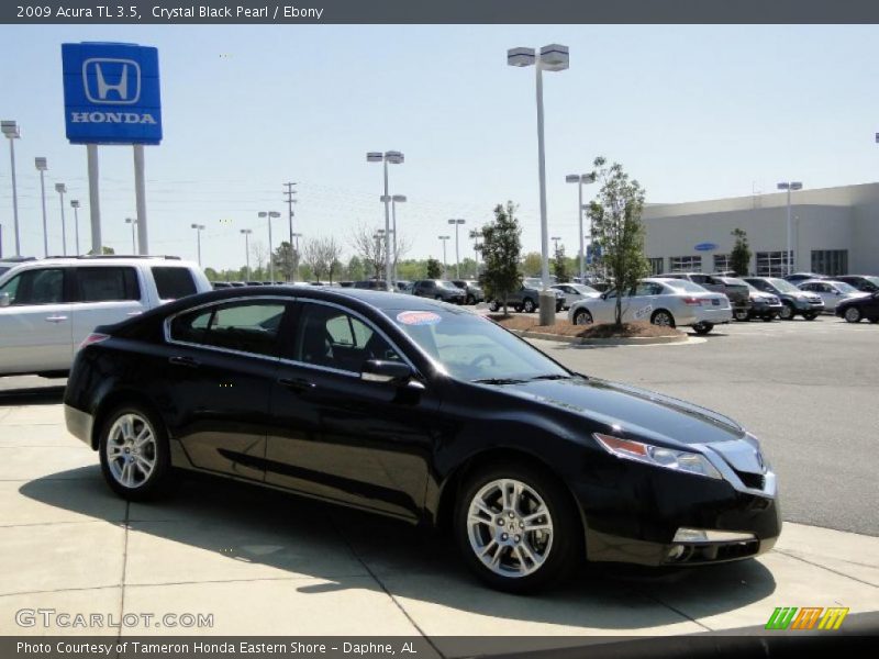 Crystal Black Pearl / Ebony 2009 Acura TL 3.5