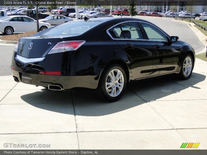 Crystal Black Pearl / Ebony 2009 Acura TL 3.5