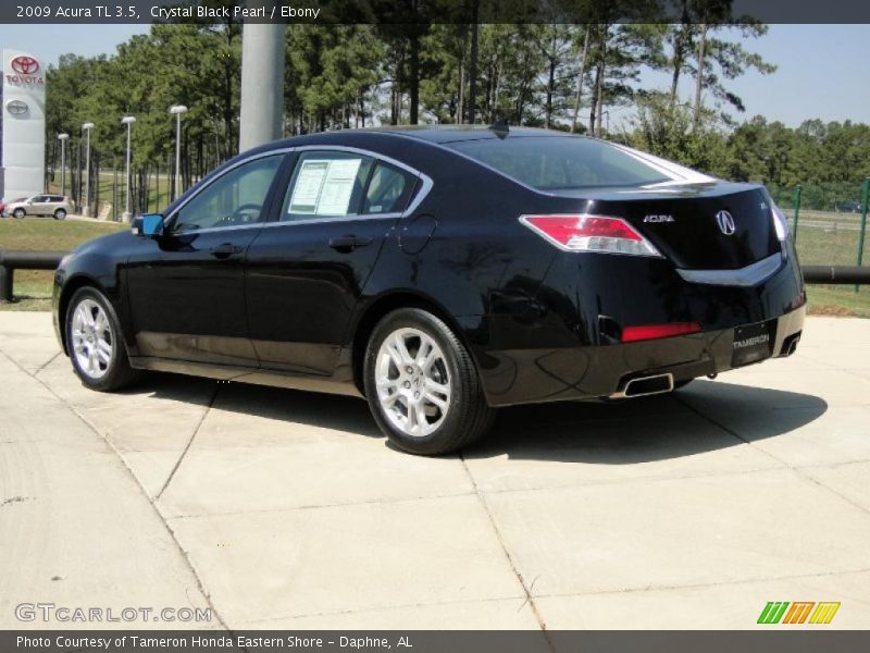 Crystal Black Pearl / Ebony 2009 Acura TL 3.5