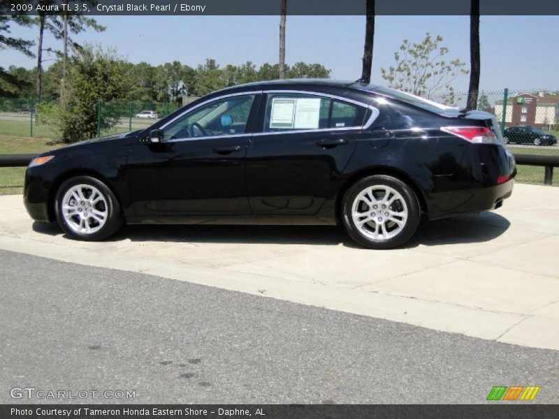 Crystal Black Pearl / Ebony 2009 Acura TL 3.5