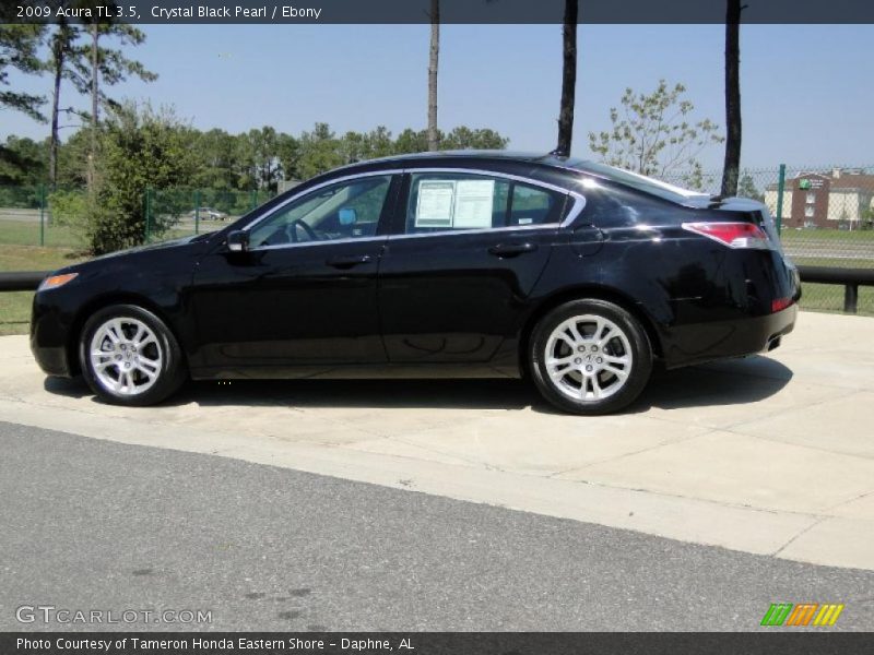 Crystal Black Pearl / Ebony 2009 Acura TL 3.5