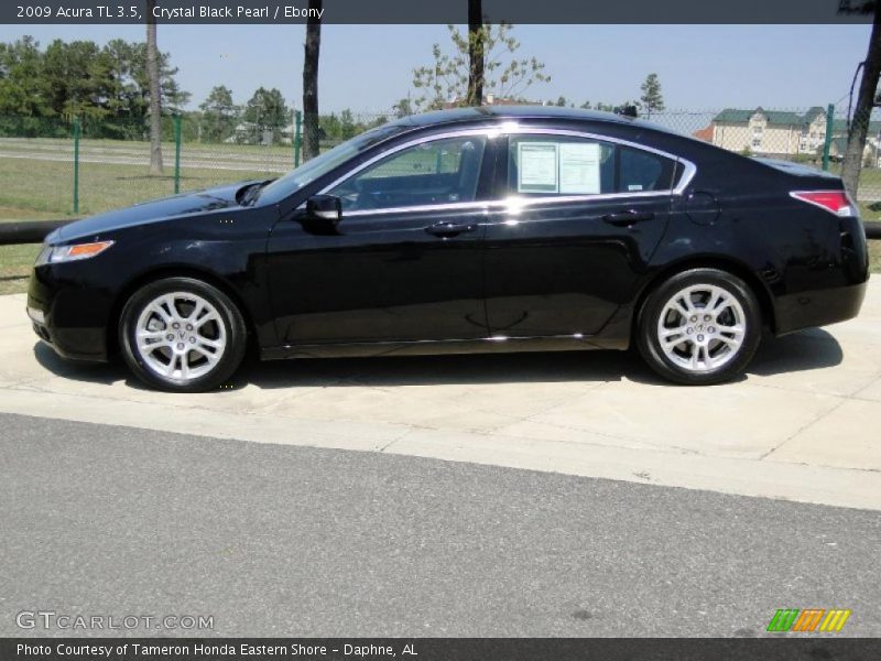 Crystal Black Pearl / Ebony 2009 Acura TL 3.5