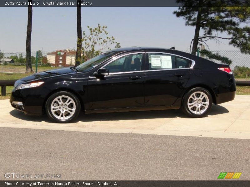 Crystal Black Pearl / Ebony 2009 Acura TL 3.5