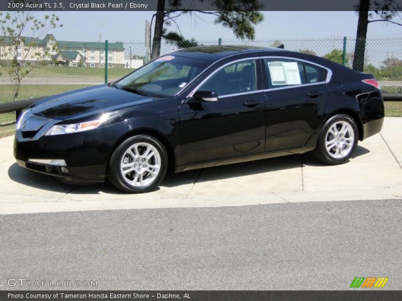 Crystal Black Pearl / Ebony 2009 Acura TL 3.5