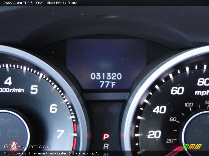 Crystal Black Pearl / Ebony 2009 Acura TL 3.5