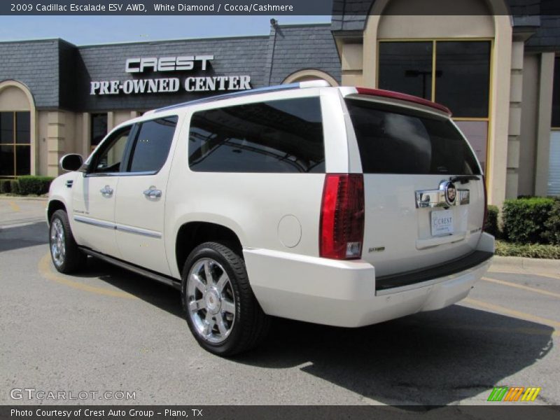 White Diamond / Cocoa/Cashmere 2009 Cadillac Escalade ESV AWD