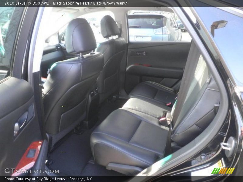 Black Sapphire Pearl / Black/Brown Walnut 2010 Lexus RX 350 AWD