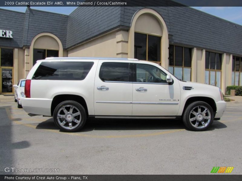 White Diamond / Cocoa/Cashmere 2009 Cadillac Escalade ESV AWD