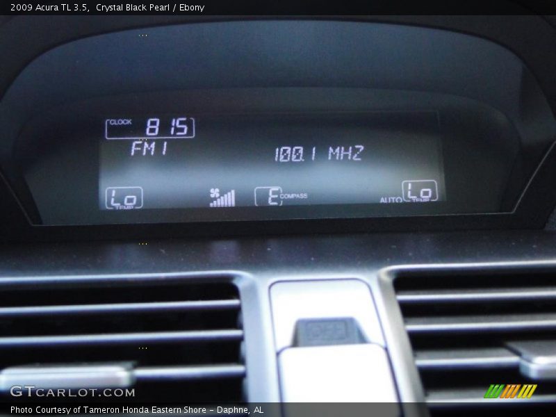 Crystal Black Pearl / Ebony 2009 Acura TL 3.5