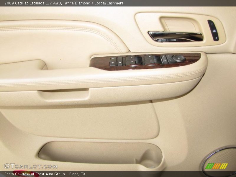 White Diamond / Cocoa/Cashmere 2009 Cadillac Escalade ESV AWD