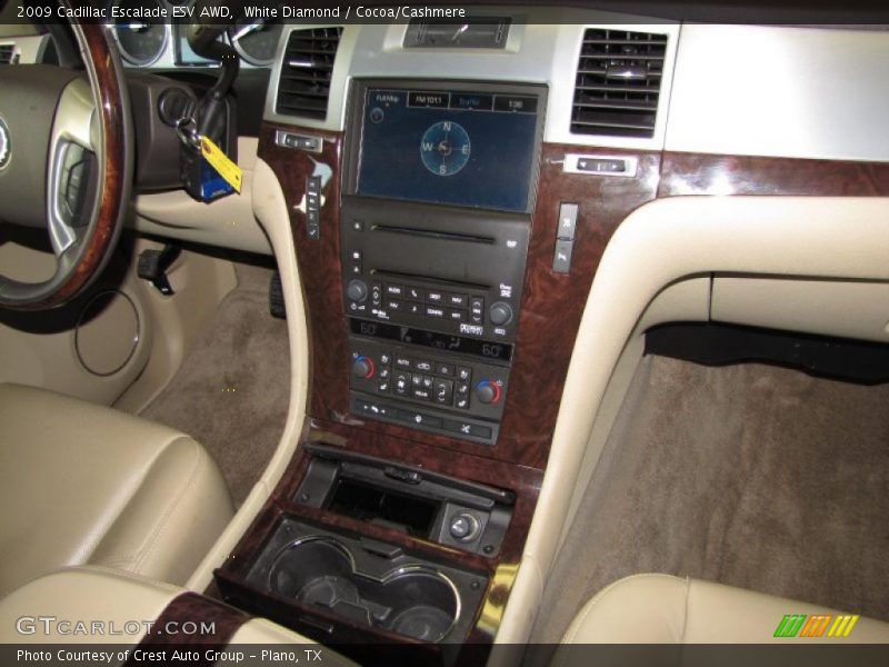 White Diamond / Cocoa/Cashmere 2009 Cadillac Escalade ESV AWD