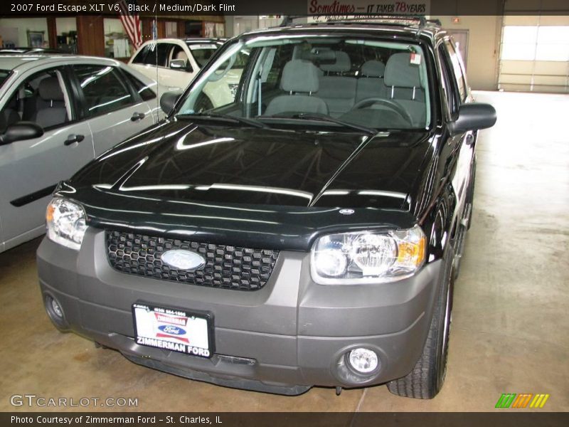 Black / Medium/Dark Flint 2007 Ford Escape XLT V6