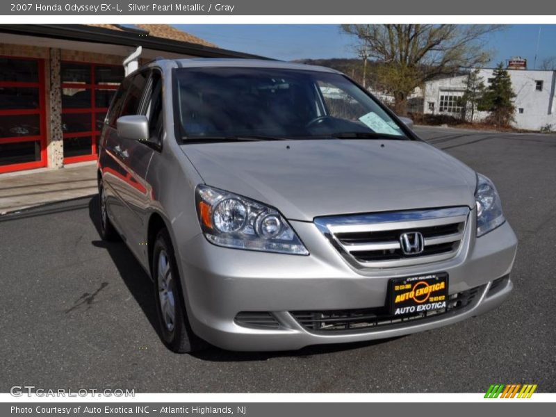 Silver Pearl Metallic / Gray 2007 Honda Odyssey EX-L