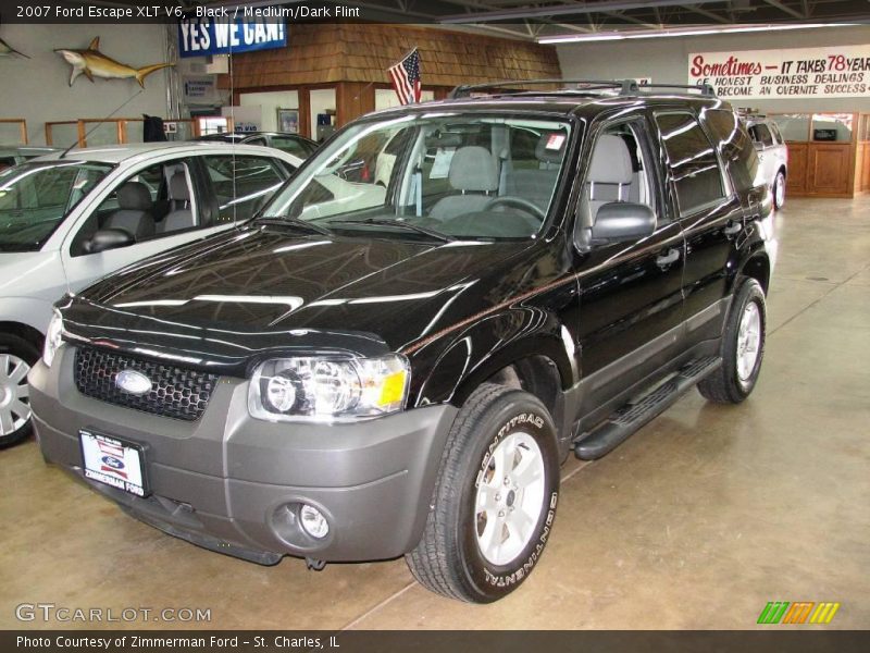 Black / Medium/Dark Flint 2007 Ford Escape XLT V6