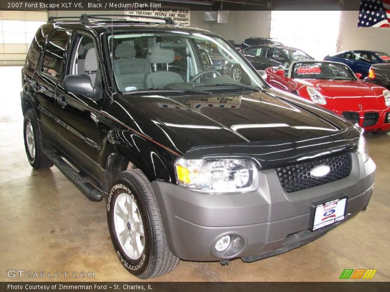 Black / Medium/Dark Flint 2007 Ford Escape XLT V6