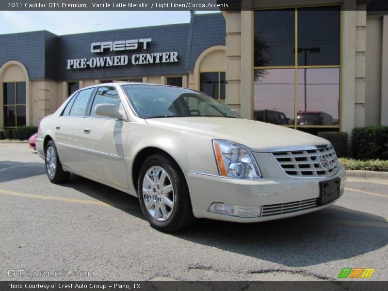 Vanille Latte Metallic / Light Linen/Cocoa Accents 2011 Cadillac DTS Premium