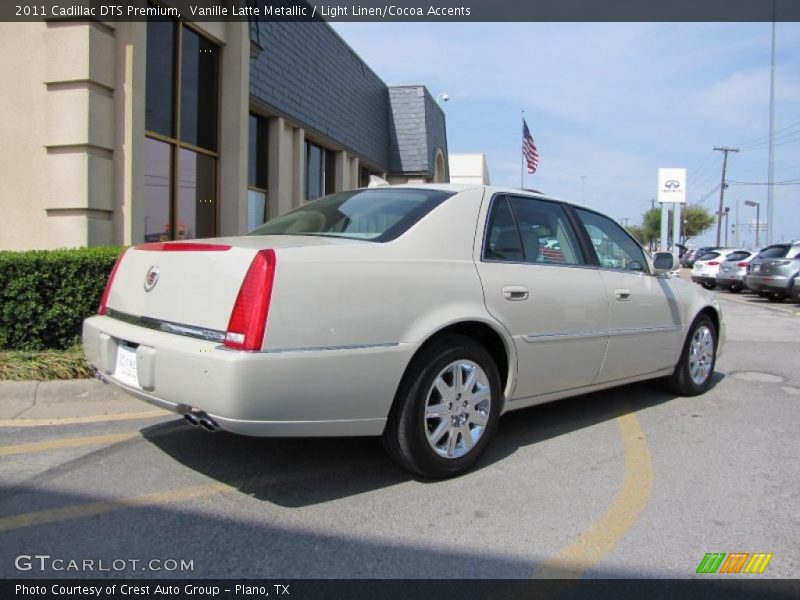 Vanille Latte Metallic / Light Linen/Cocoa Accents 2011 Cadillac DTS Premium