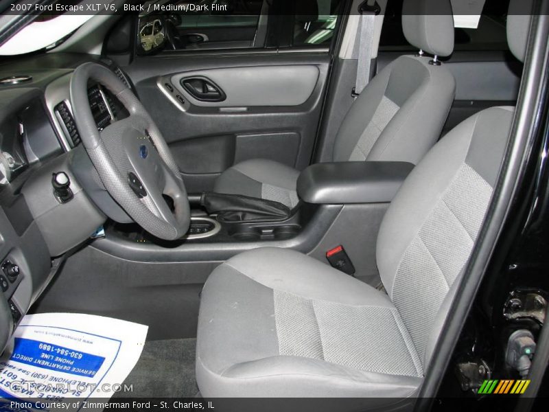 Black / Medium/Dark Flint 2007 Ford Escape XLT V6