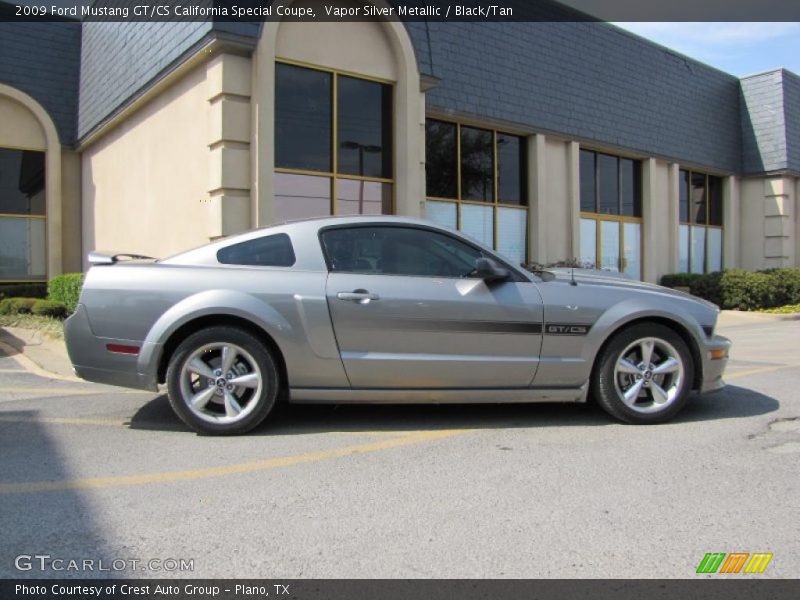 Vapor Silver Metallic / Black/Tan 2009 Ford Mustang GT/CS California Special Coupe