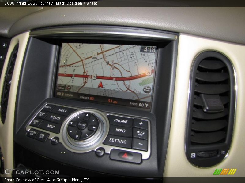Black Obsidian / Wheat 2008 Infiniti EX 35 Journey