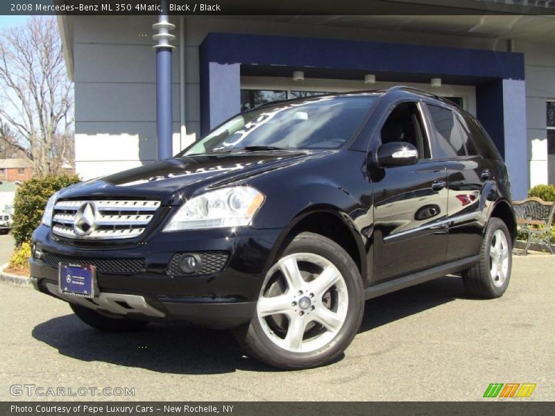 Black / Black 2008 Mercedes-Benz ML 350 4Matic