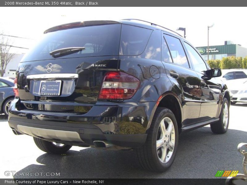 Black / Black 2008 Mercedes-Benz ML 350 4Matic