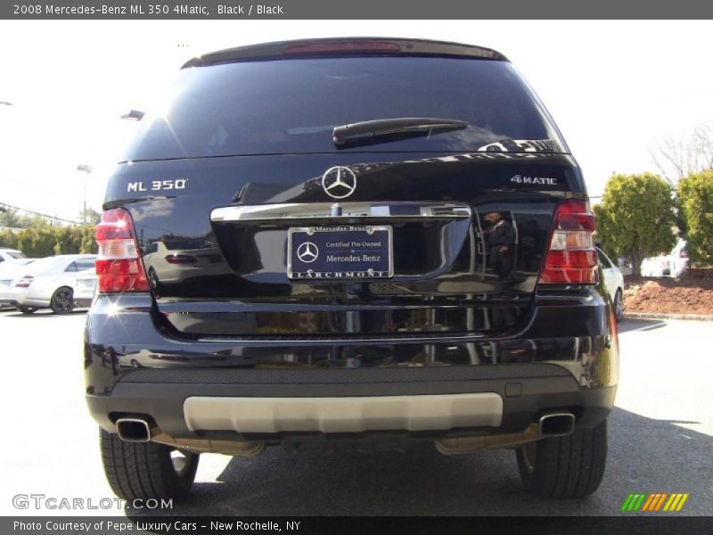 Black / Black 2008 Mercedes-Benz ML 350 4Matic