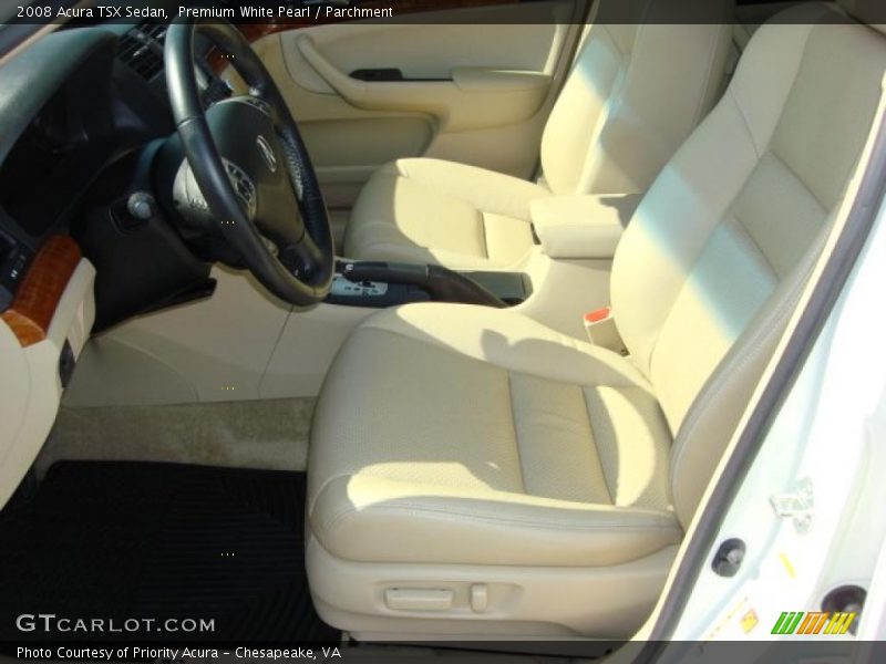 Premium White Pearl / Parchment 2008 Acura TSX Sedan