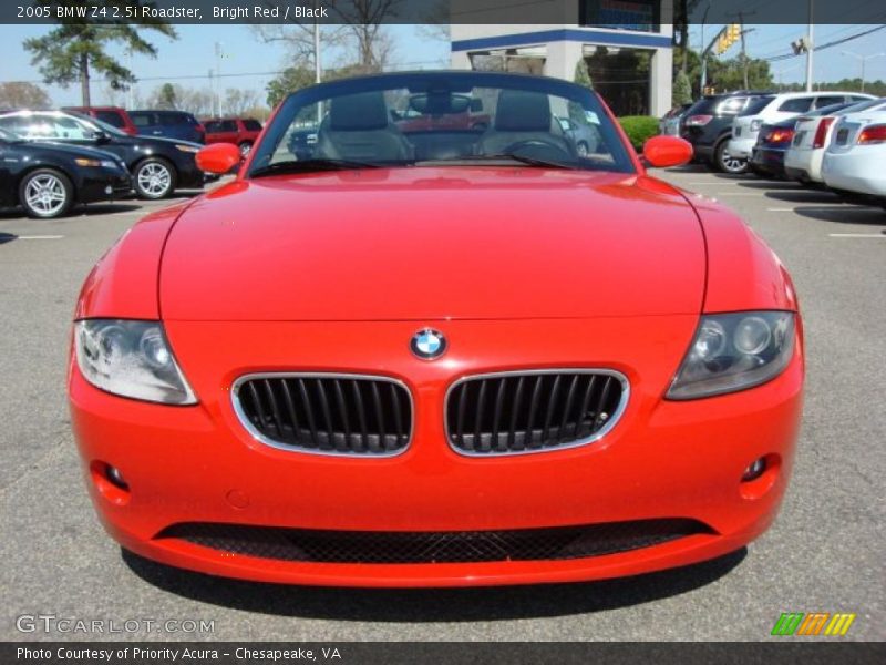 Bright Red / Black 2005 BMW Z4 2.5i Roadster