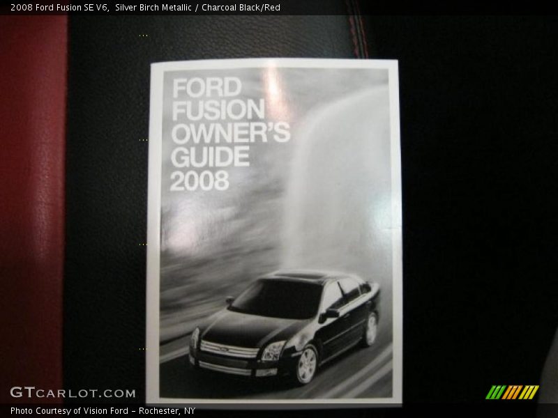 Silver Birch Metallic / Charcoal Black/Red 2008 Ford Fusion SE V6