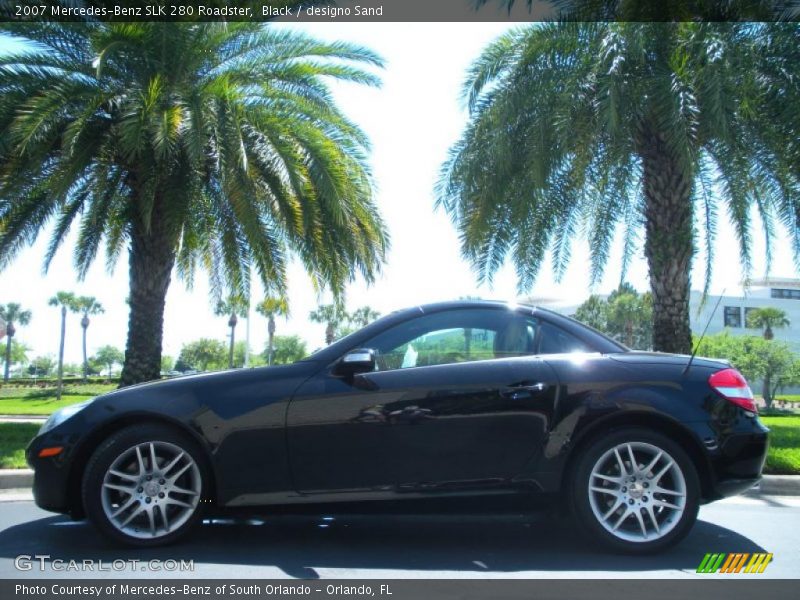 Black / designo Sand 2007 Mercedes-Benz SLK 280 Roadster