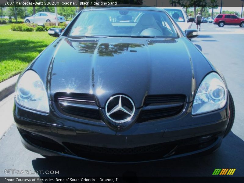 Black / designo Sand 2007 Mercedes-Benz SLK 280 Roadster