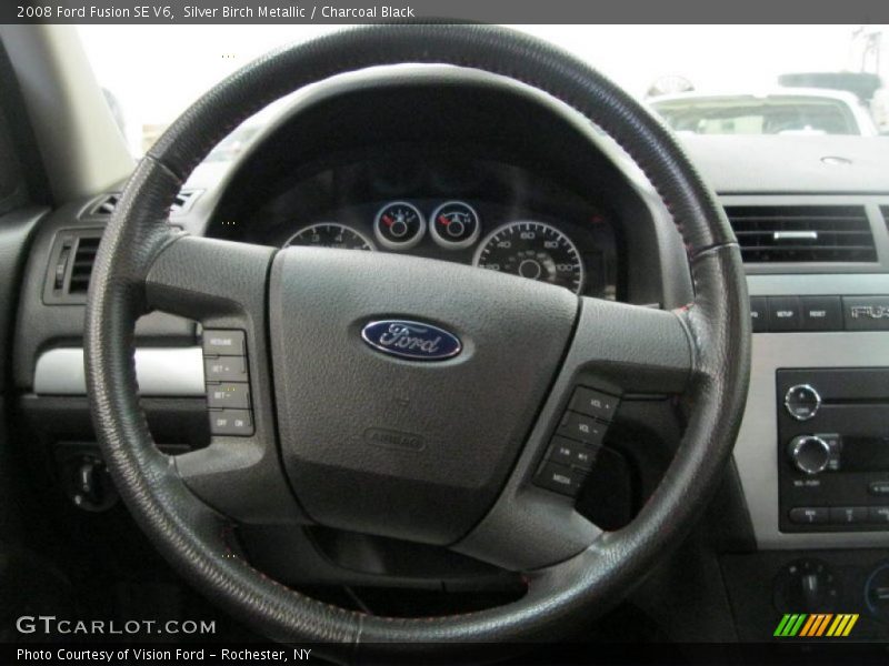 Silver Birch Metallic / Charcoal Black 2008 Ford Fusion SE V6