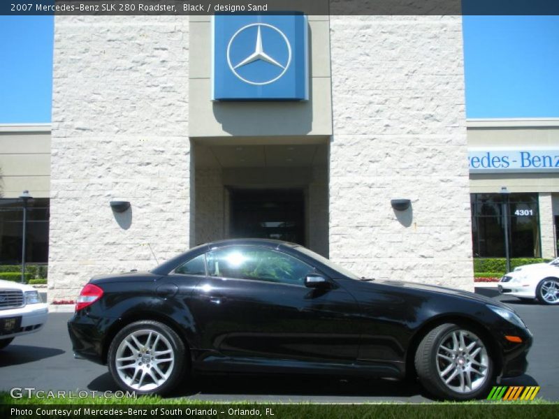 Black / designo Sand 2007 Mercedes-Benz SLK 280 Roadster