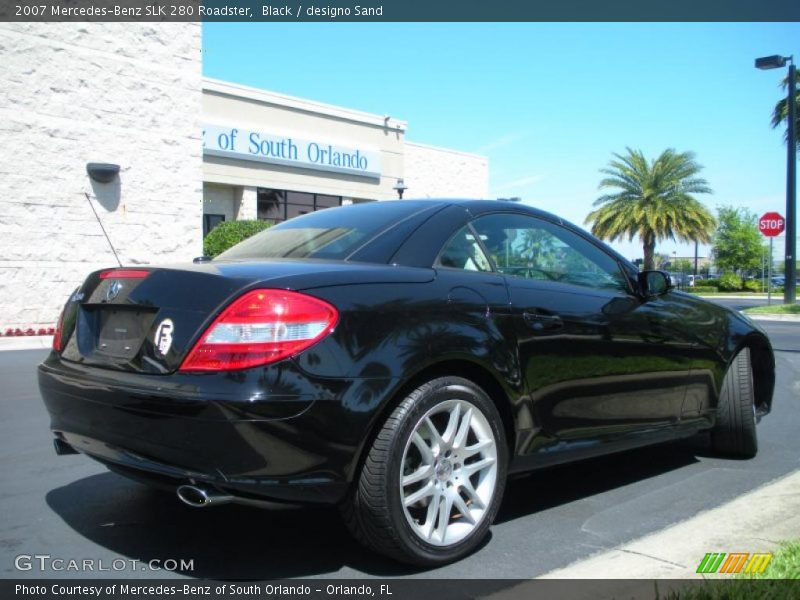 Black / designo Sand 2007 Mercedes-Benz SLK 280 Roadster