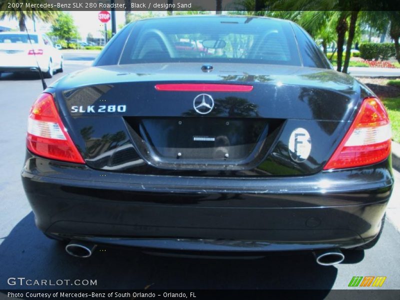 Black / designo Sand 2007 Mercedes-Benz SLK 280 Roadster