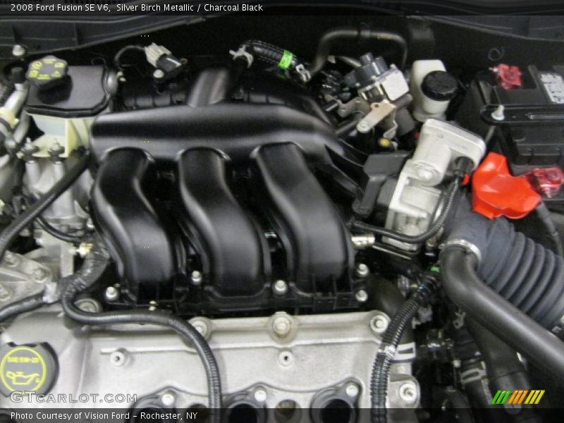 Silver Birch Metallic / Charcoal Black 2008 Ford Fusion SE V6