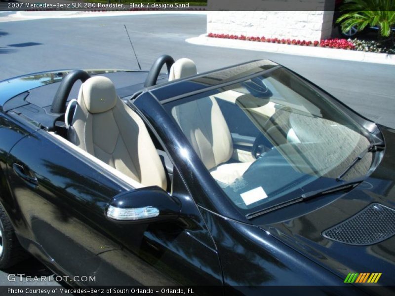 Black / designo Sand 2007 Mercedes-Benz SLK 280 Roadster