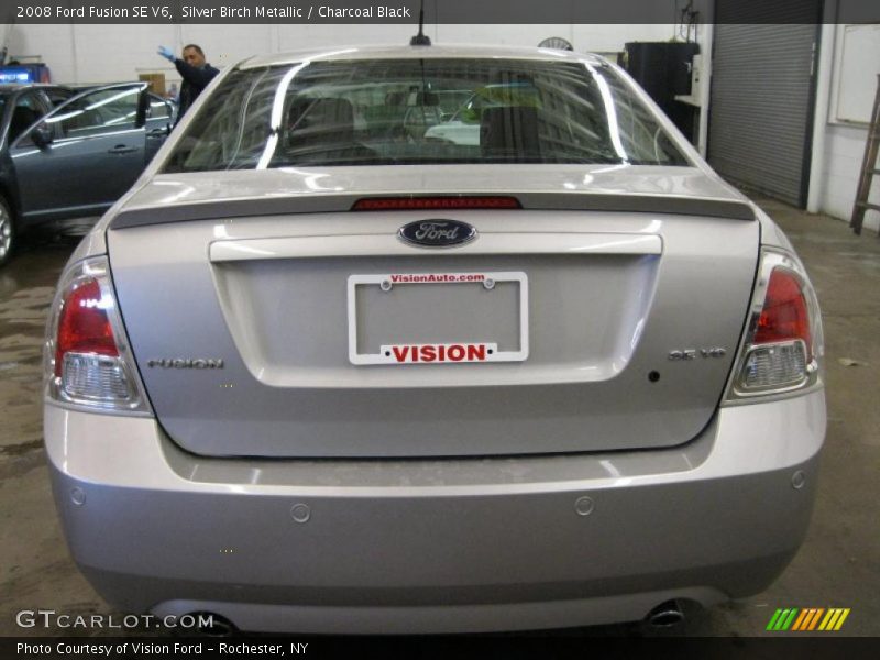 Silver Birch Metallic / Charcoal Black 2008 Ford Fusion SE V6