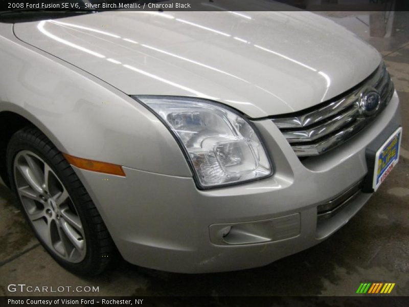 Silver Birch Metallic / Charcoal Black 2008 Ford Fusion SE V6