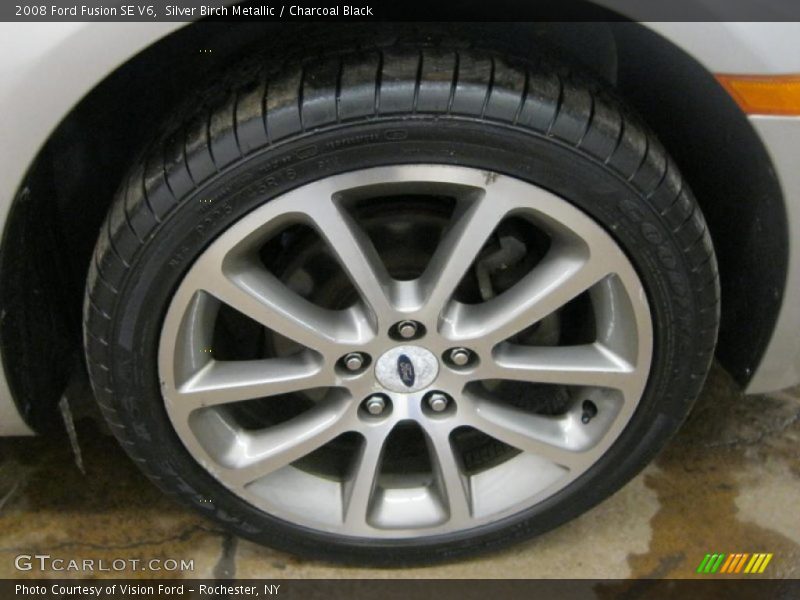 Silver Birch Metallic / Charcoal Black 2008 Ford Fusion SE V6