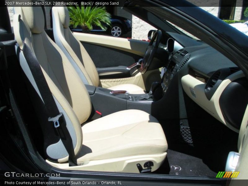 Black / designo Sand 2007 Mercedes-Benz SLK 280 Roadster