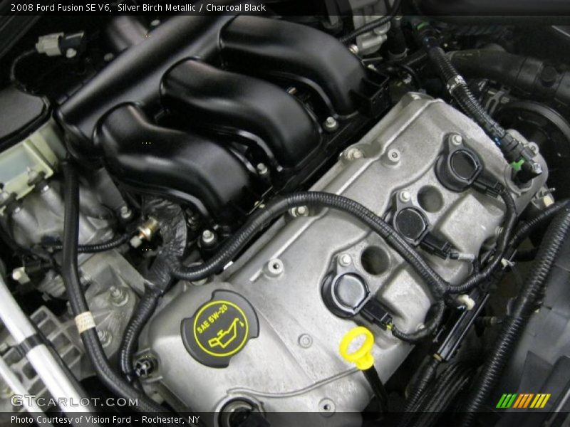 Silver Birch Metallic / Charcoal Black 2008 Ford Fusion SE V6