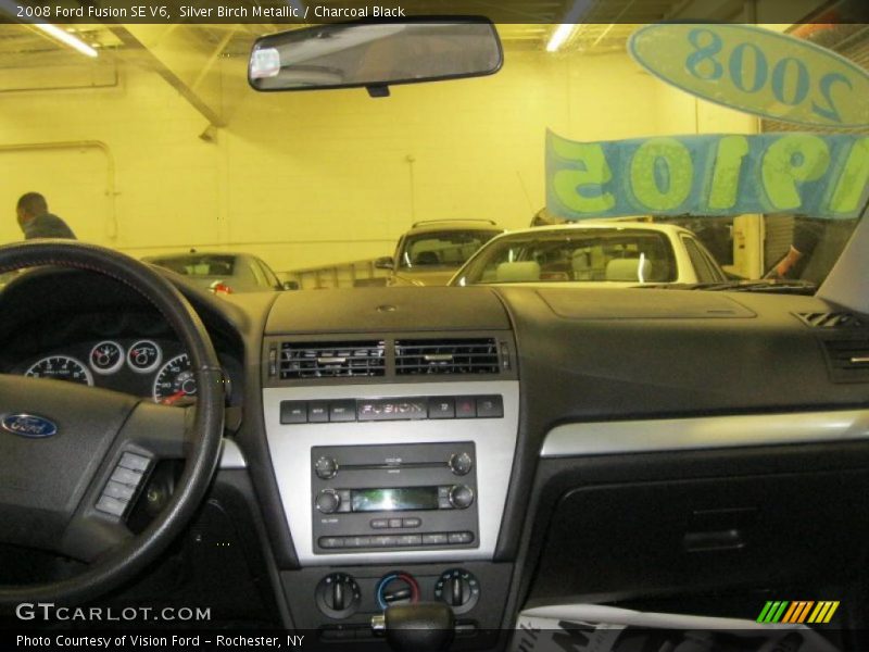 Silver Birch Metallic / Charcoal Black 2008 Ford Fusion SE V6