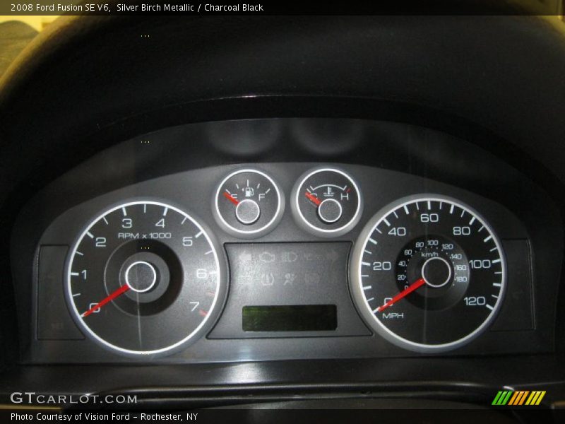 Silver Birch Metallic / Charcoal Black 2008 Ford Fusion SE V6