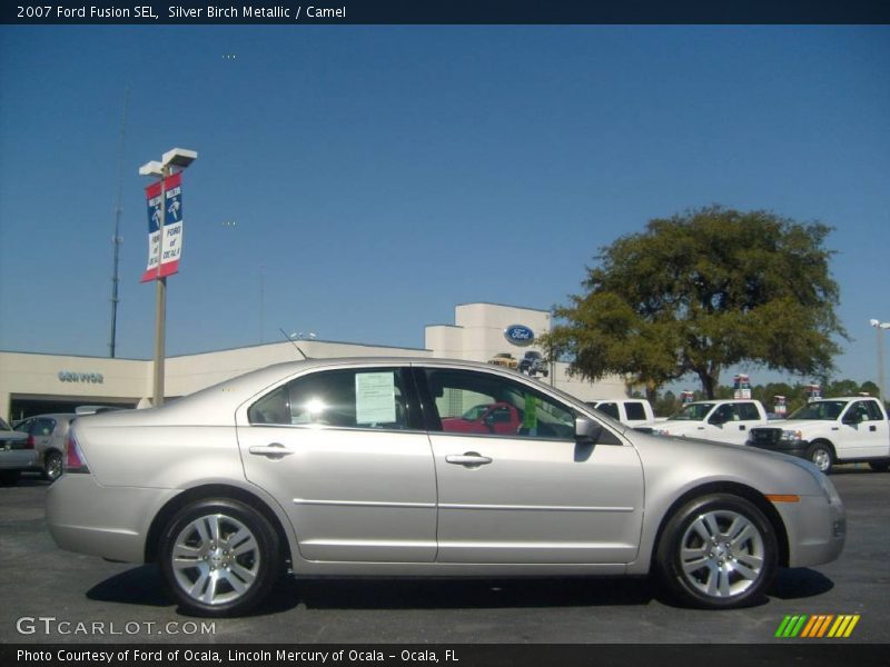 Silver Birch Metallic / Camel 2007 Ford Fusion SEL