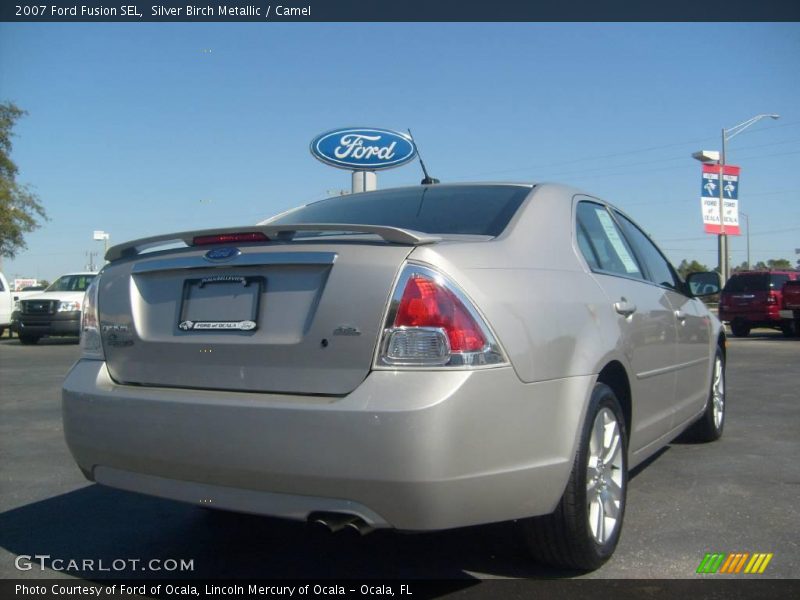 Silver Birch Metallic / Camel 2007 Ford Fusion SEL