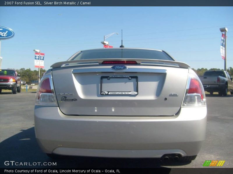 Silver Birch Metallic / Camel 2007 Ford Fusion SEL