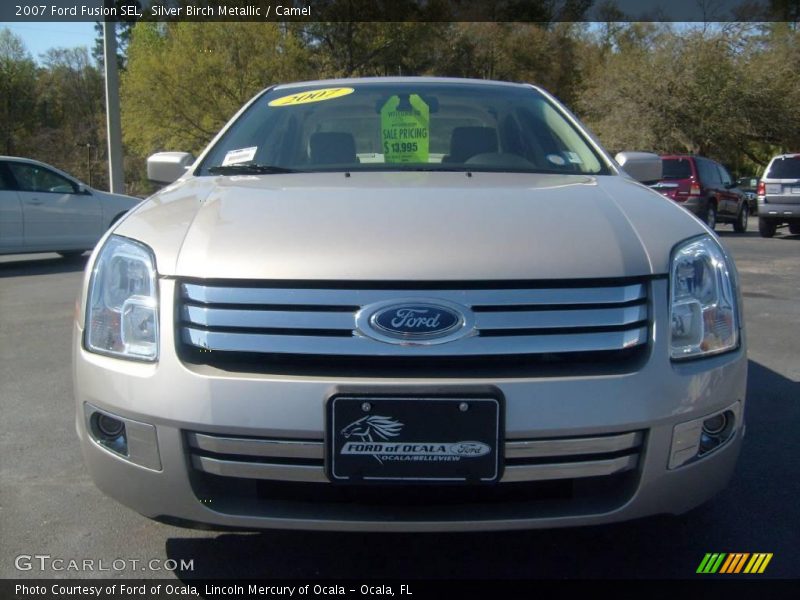 Silver Birch Metallic / Camel 2007 Ford Fusion SEL
