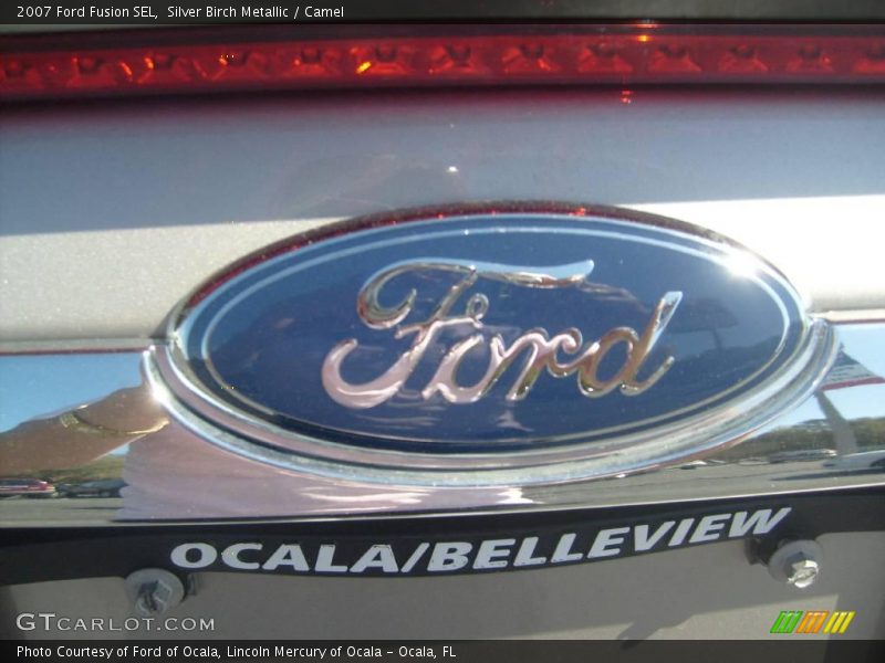 Silver Birch Metallic / Camel 2007 Ford Fusion SEL